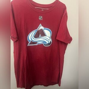 NHL Colorado Avalanche Tee - Burgundy with Blue and White Logo